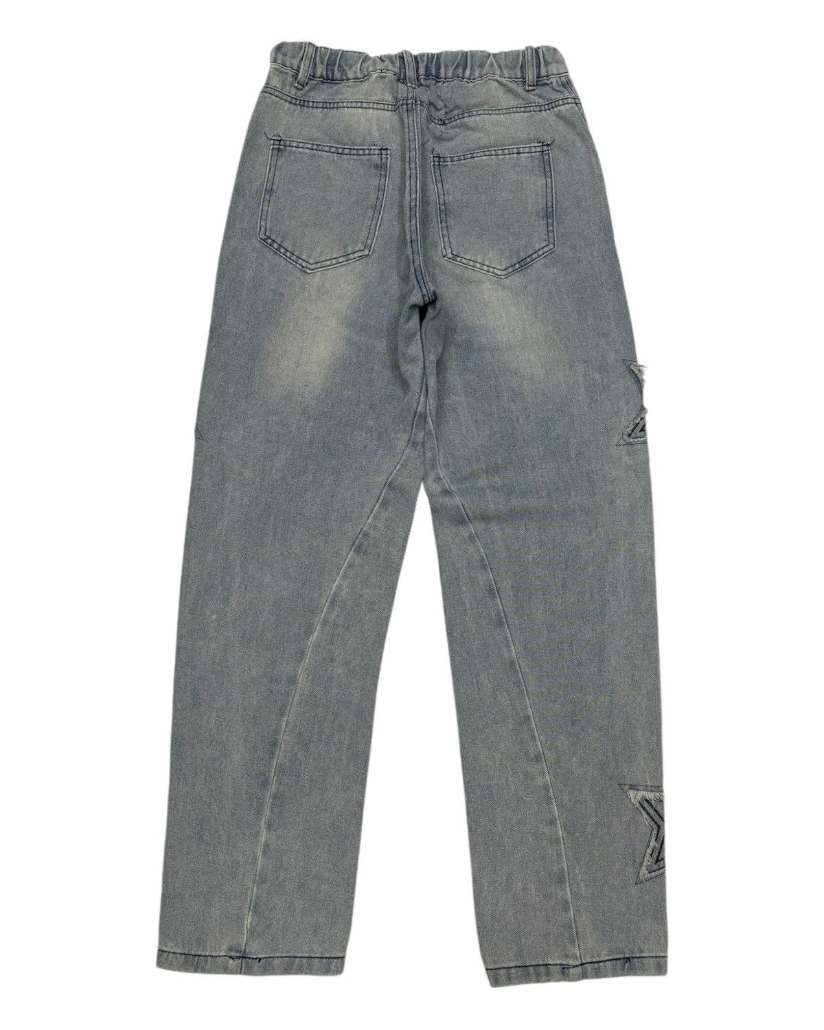 JNCO Star Embroidery Jeans Japanese Street Fashion Style Size 26" / US 2 / IT 38 - 2 Thumbnail