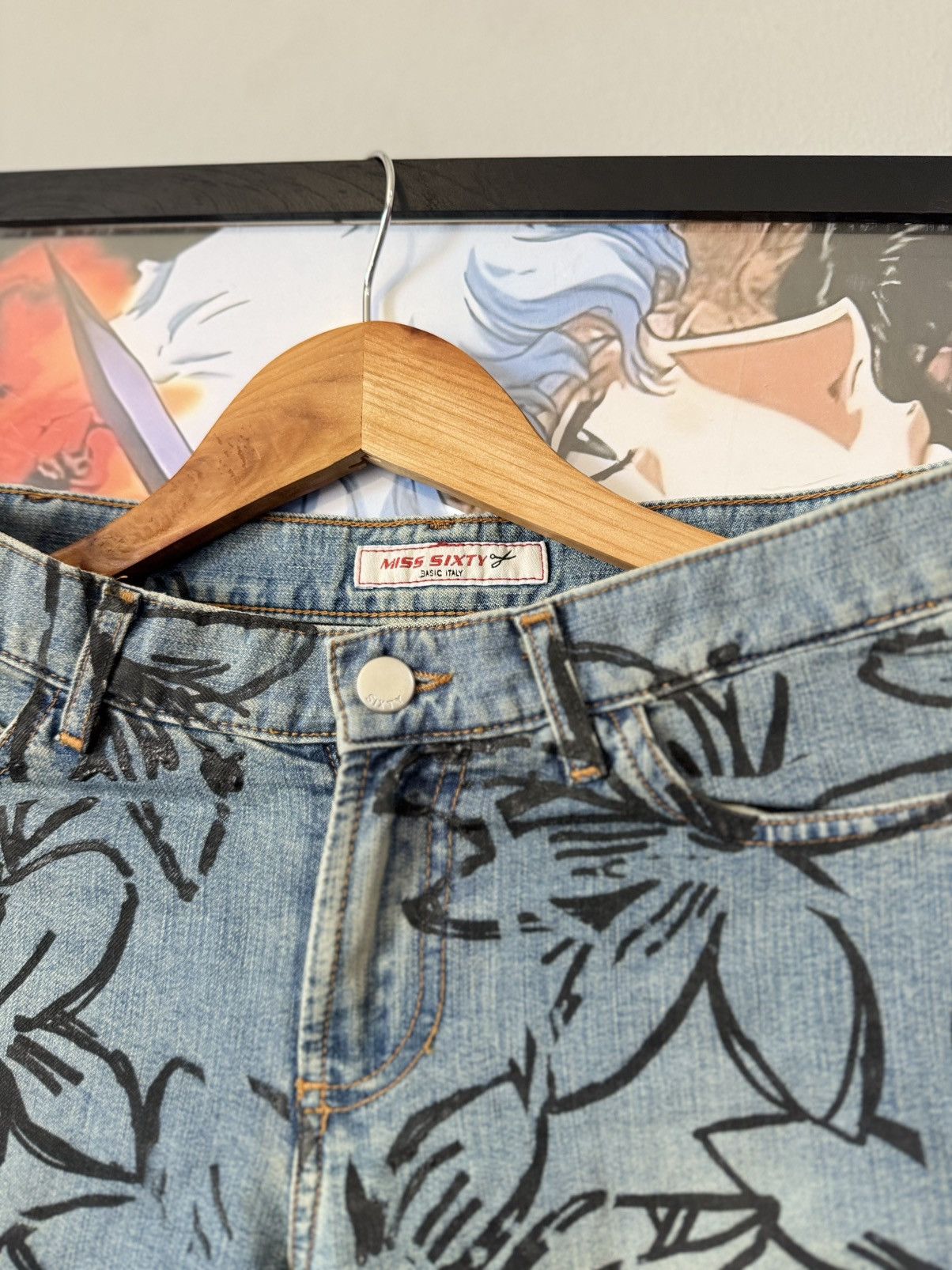 Miss Sixty Vintage Miss Sixty Jeans Flared Distressed 00s Low Rice Size 27" / US 4 / IT 40 - 9 Thumbnail