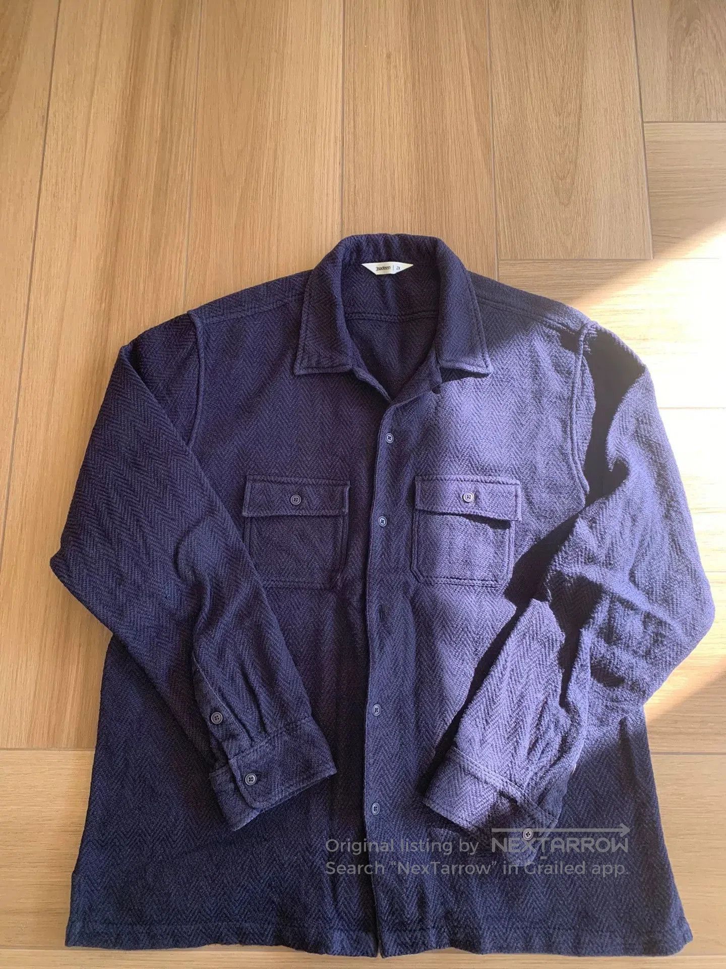 3sixteen men's handmade blue dye casual shirt. Size US XXL / EU 58 / 5 - 1 Thumbnail