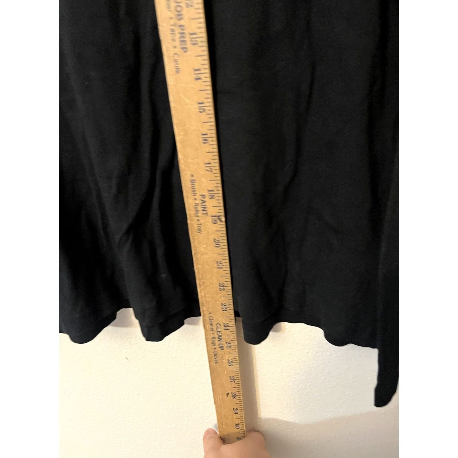 Croft & Barrow Croft Barrow Classic T Knit Top Black Long Sleeves Round Neck Women's Size XXL Size XXL / US 16-18 / IT 52-54 - 4 Thumbnail