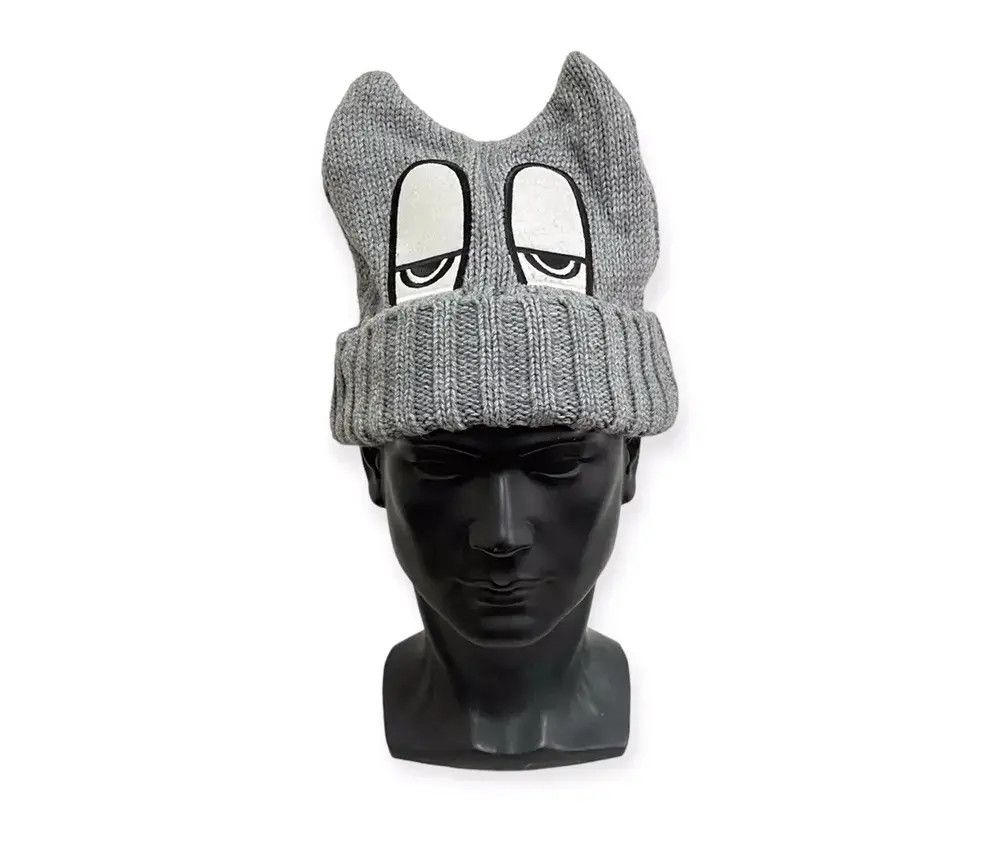 Japanese Brand Japanese Brand Big Logo Eyes Devil Horn Beanie Hat Size ONE SIZE - 1 Thumbnail