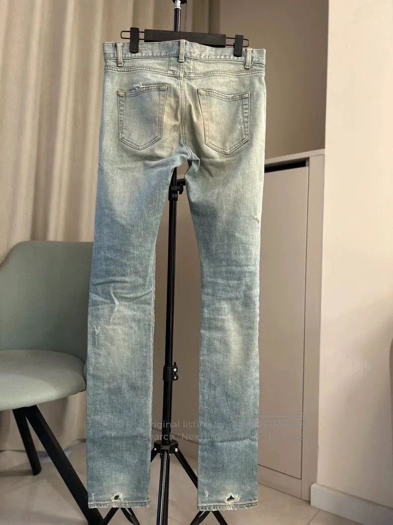 Saint Laurent Paris Saint Laurent D02 Distressed Denim Jeans. Size US 29 - 2 Thumbnail