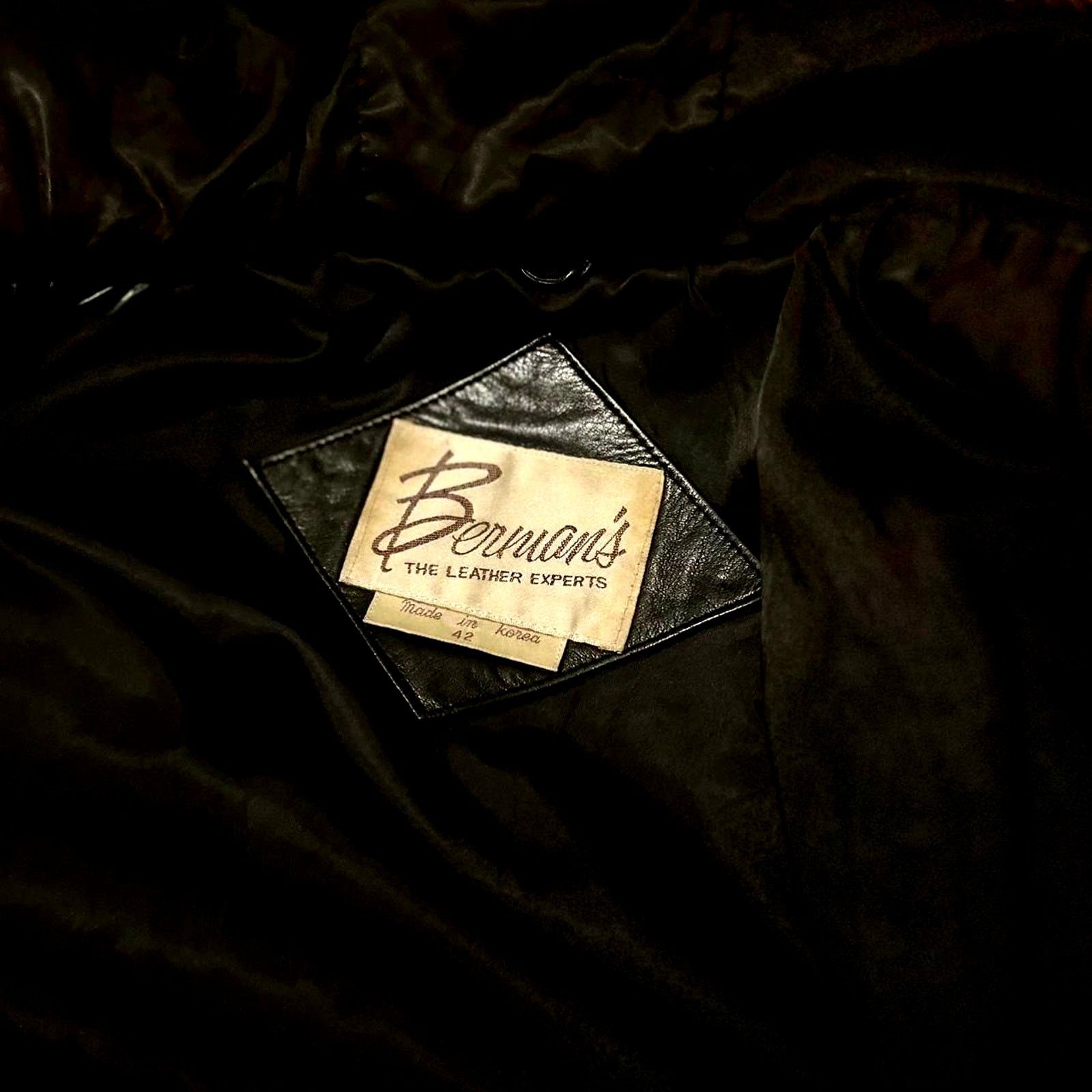 Wilsons Leather Vtg. '70s Leather Puff Bomber Jacket - Foxtail Trim Hood Size L / US 10 / IT 46 - 6 Thumbnail