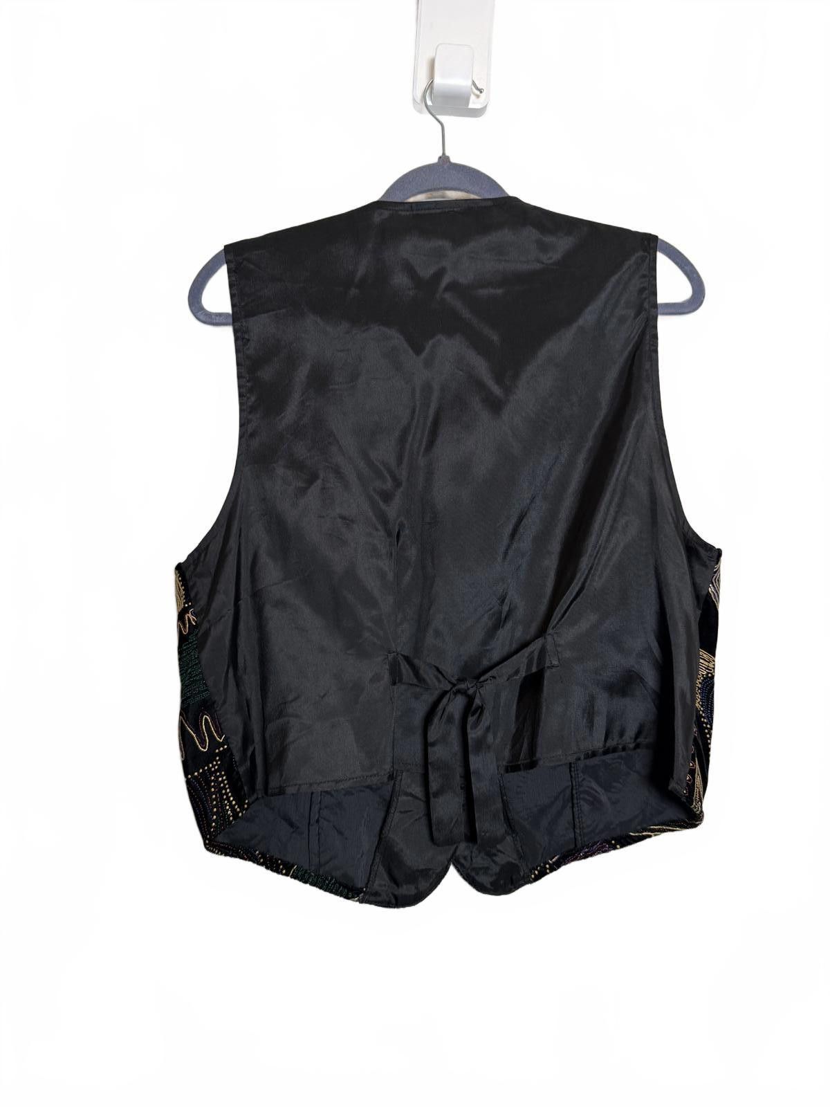 Vintage 90s 80s Patch work Embroidered Women's Vest