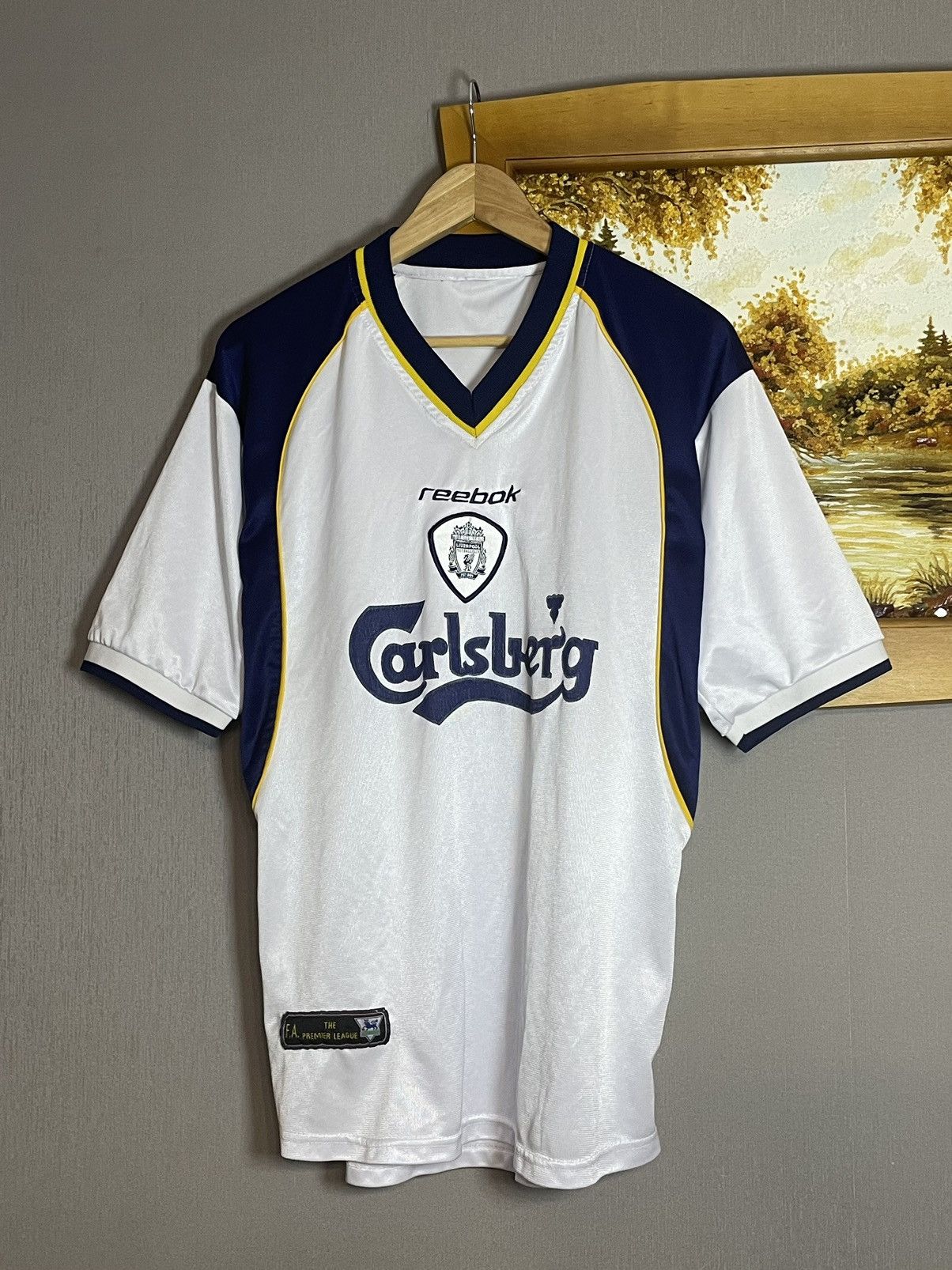 Reebok × Vintage Vintage 2001 Liverpool Reebok Away Jersey Size US L / EU 52-54 / 3 - 2 Thumbnail