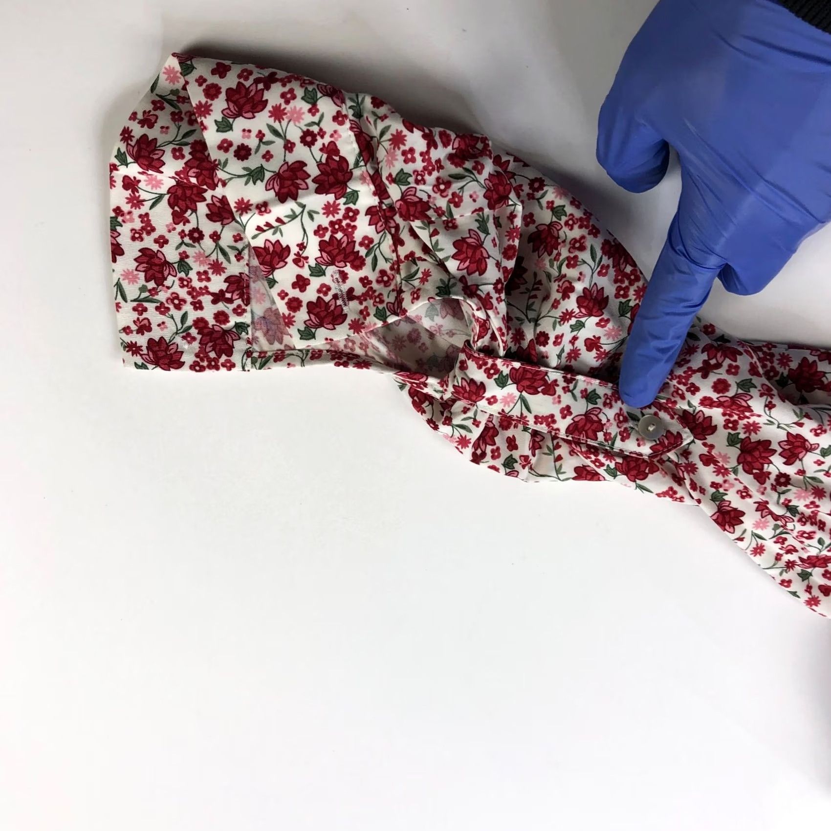 Vintage Jane And Delancey Button-Up Shirt Floral Red XL Rayon Long Sleeve High Low Size XL / US 12-14 / IT 48-50 - 7 Thumbnail