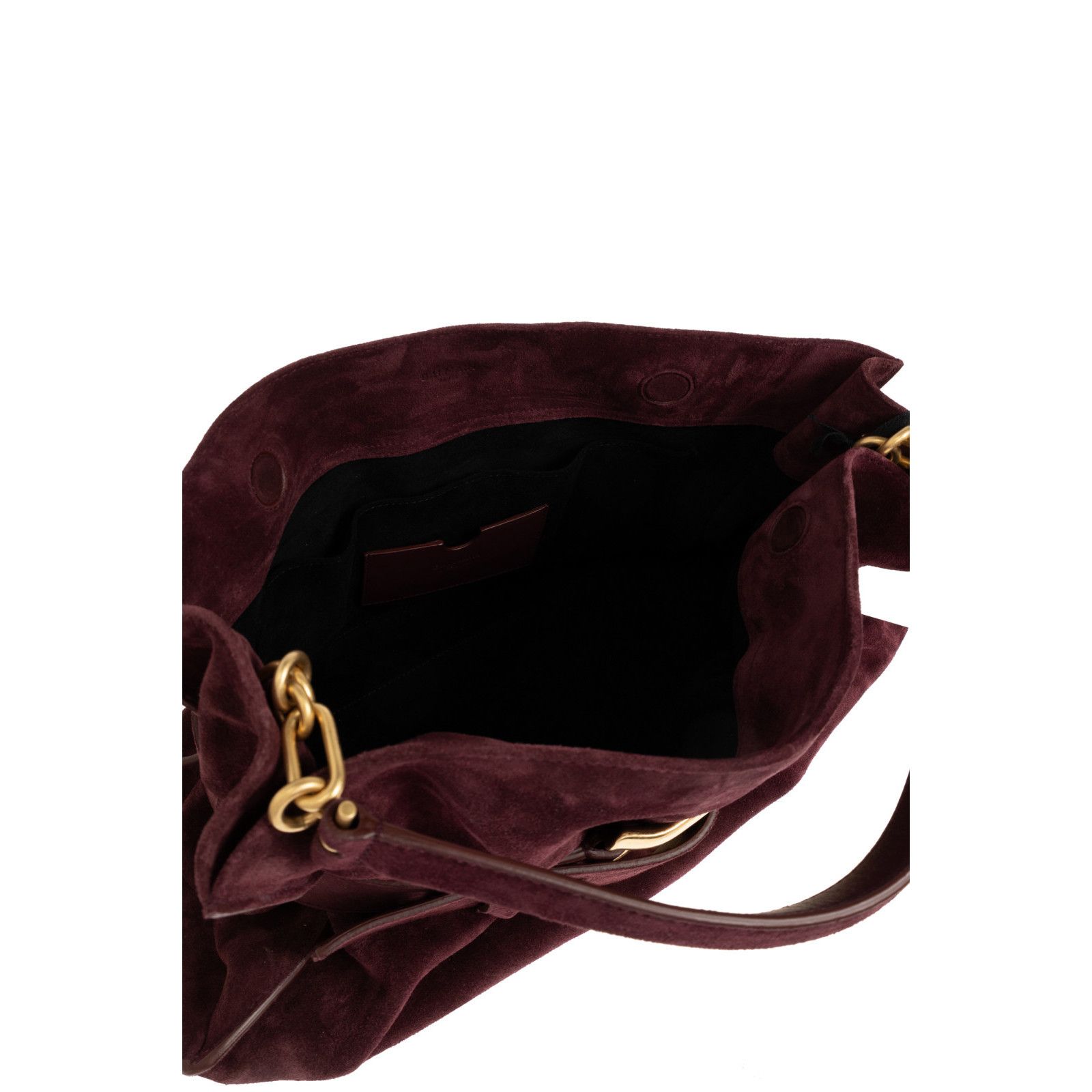 Balmain BALMAIN Anthem Medium Burgundy Suede Shoulder Bag New & Auth Size ONE SIZE - 4 Thumbnail