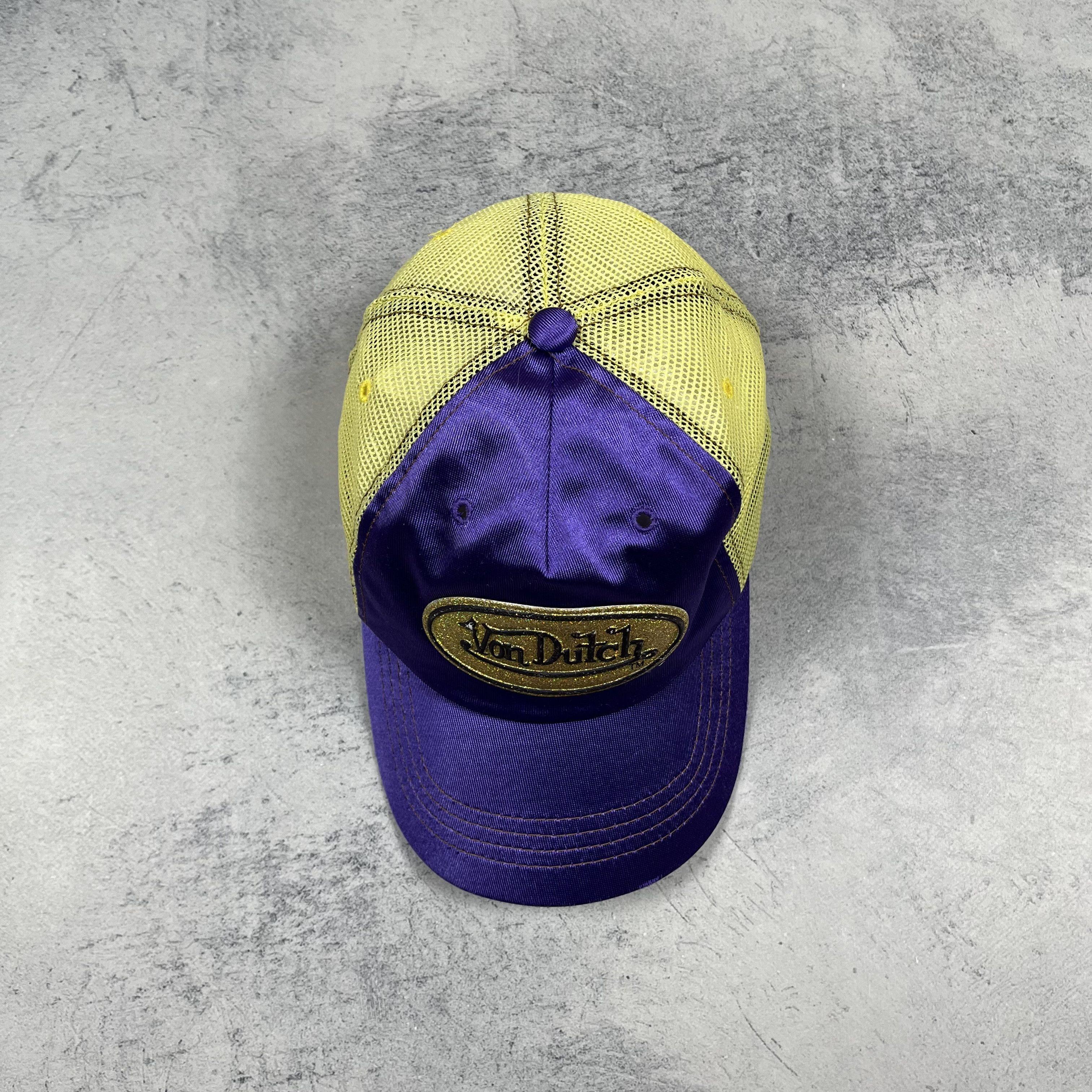 Von Dutch Von Dutch Big Logo Y2K Crazy Trucker Cap Size ONE SIZE - 9 Thumbnail