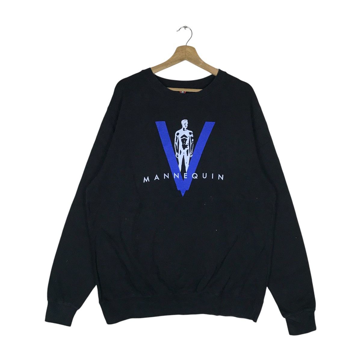 Vintage Vintage V Mannequin Spell Out Pullover Jumper Sweatshirt Size US L / EU 52-54 / 3 - 1 Thumbnail