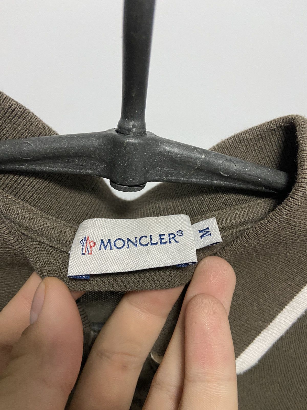 Moncler × Vintage Moncler Vintage T Shirt Polo Small Logo Luxury Size US M / EU 48-50 / 2 - 5 Thumbnail