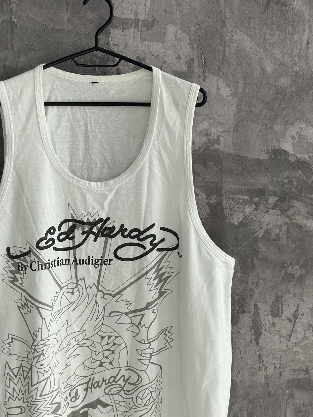 Hysteric Glamour VINTAGE Y2K ED HARDY 2 SIDES TANK TOP RARE TEE Size US XXL / EU 58 / 5 - 4 Thumbnail