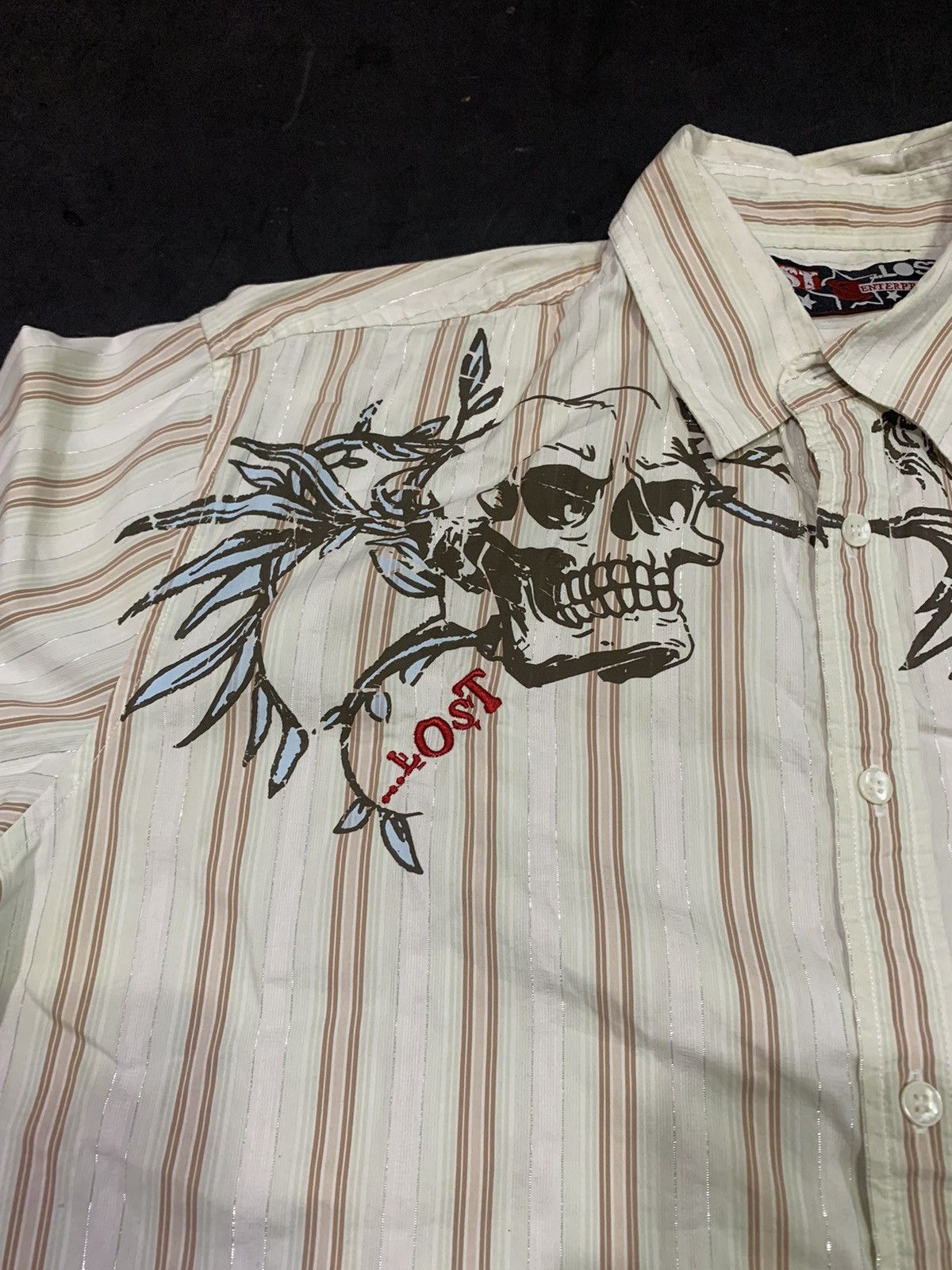 If Six Was Nine Lost-Japanese Skull y2k shirt lgb ifsixwasnine Size US L / EU 52-54 / 3 - 5 Thumbnail