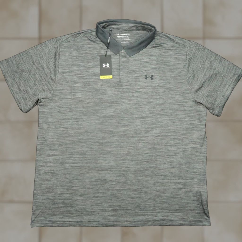 Under Armour Under Armour Shirt Mens 4XL Gray Performance Polo Loose UV Protection Golf NWT Size US XXL / EU 58 / 5 - 1 Thumbnail