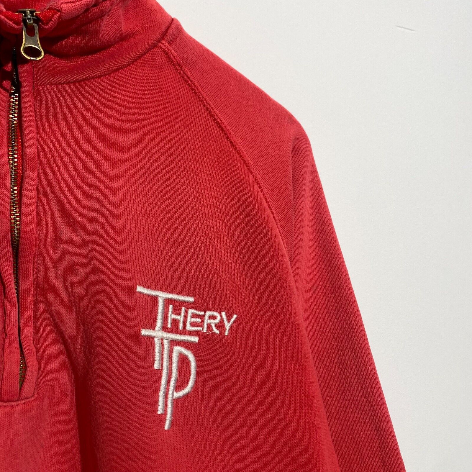 Vintage Vintage Unisex Red Cotton Sweatshirt Size L Washed 90s Size US L / EU 52-54 / 3 - 5 Thumbnail