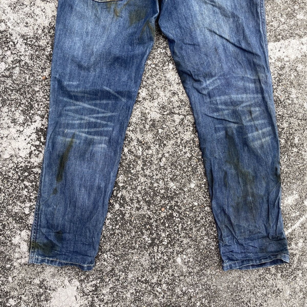 Japanese Brand Vintage In The Groove Buckle Belt Denim Jeans Size US 34 / EU 50 - 10 Thumbnail
