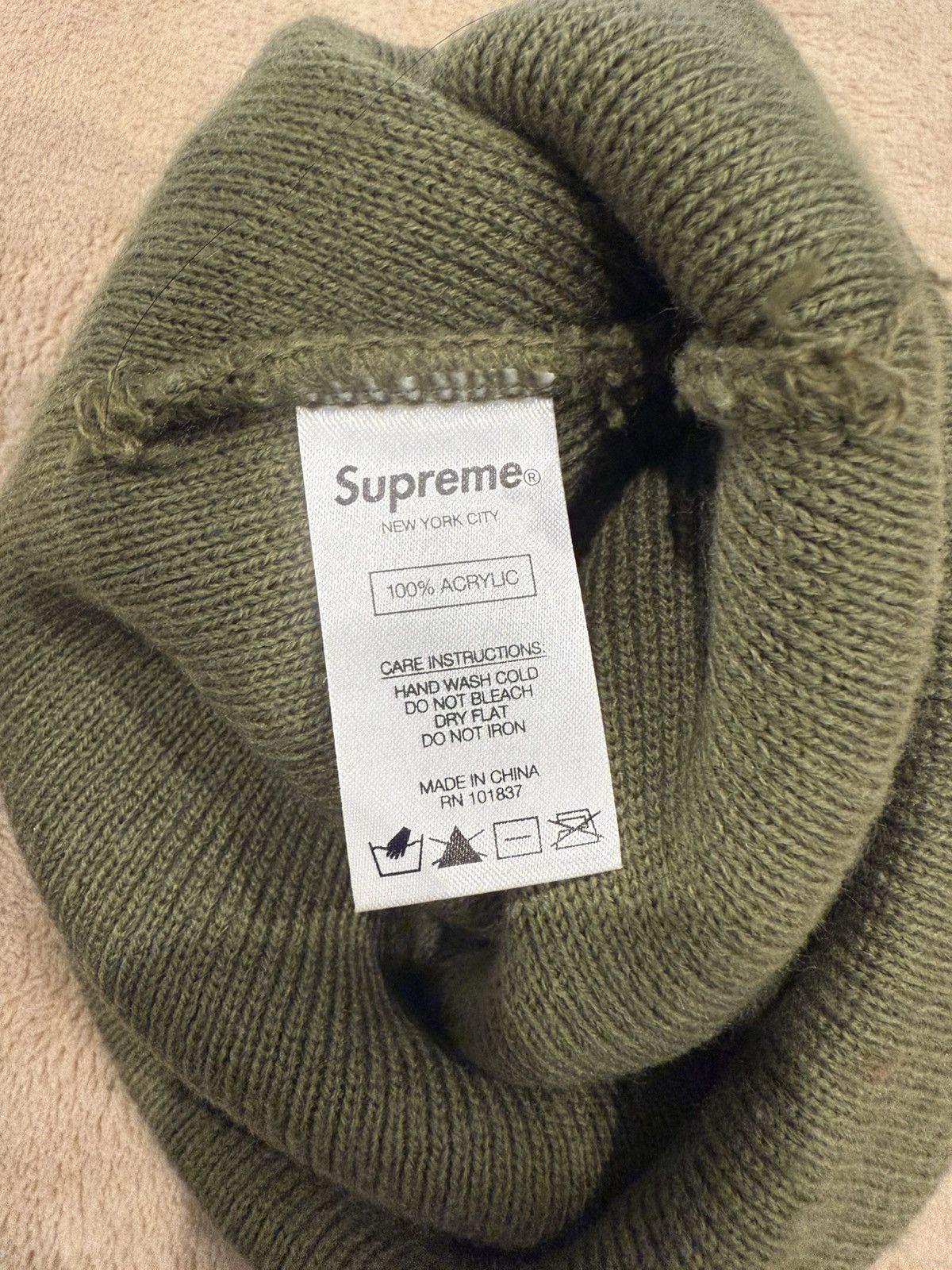 Supreme Supreme Green Beanie Size ONE SIZE - 2 Thumbnail