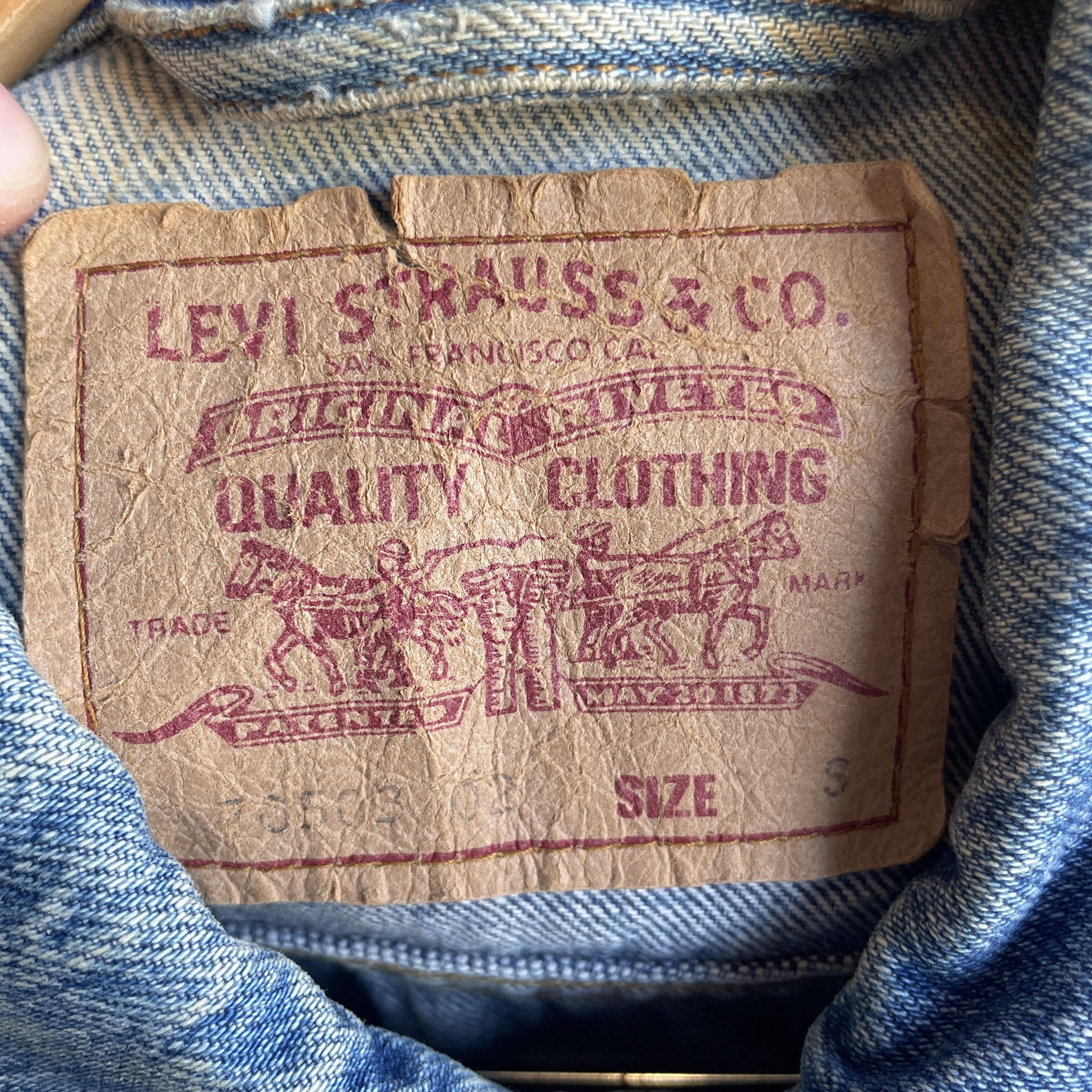 Levi's Levi's Vintage 90's Denim Jacket Size S Size US S / EU 44-46 / 1 - 11 Thumbnail