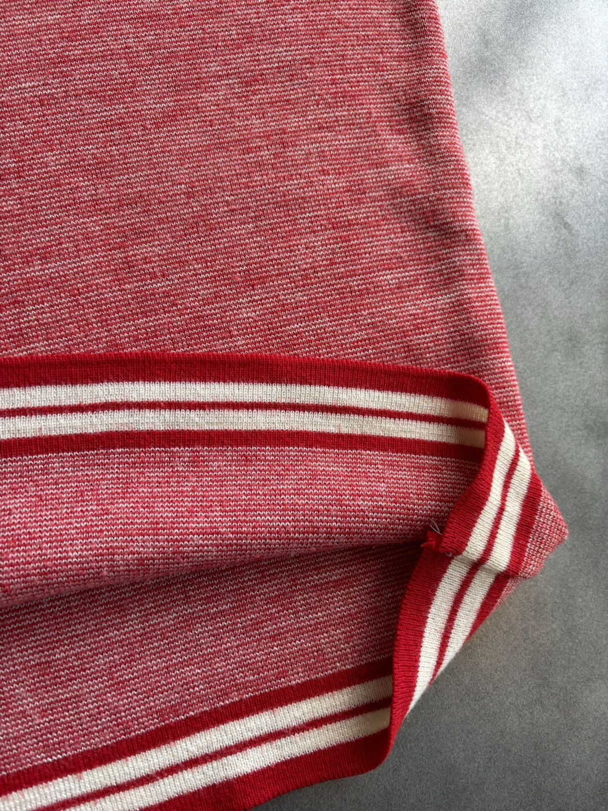Other × Vintage 70s Vintage Knit Tee Tight Neck Compression Baby Ringer XS Size US XS / EU 42 / 0 - 5 Thumbnail