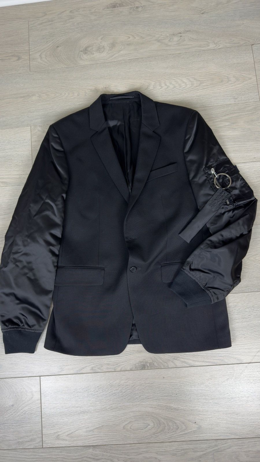 Givenchy Givenchy Hybrid Wool Nylon Blazer Jacket Size 52R - 4 Thumbnail