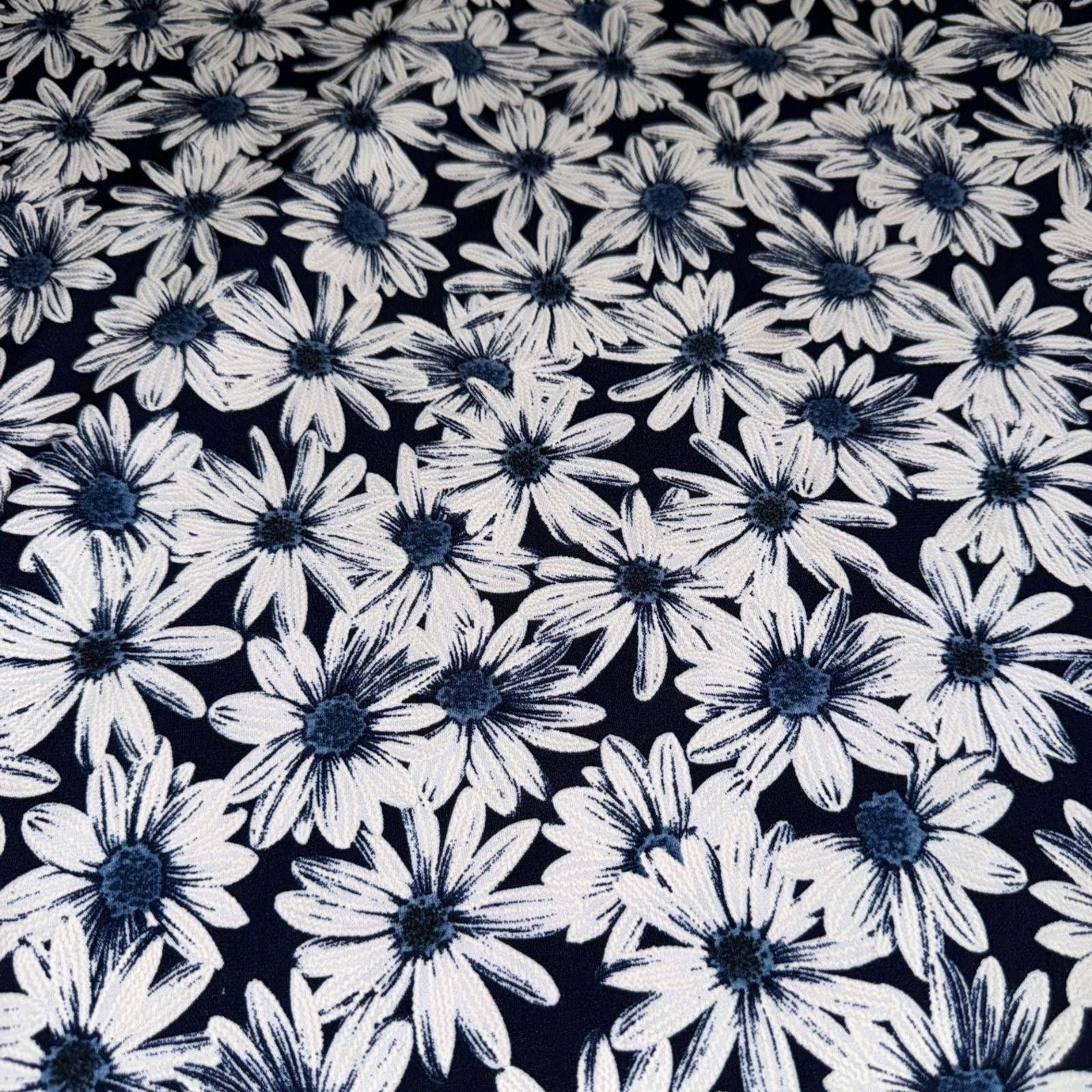 Other RN Studio Blue White Daisy Floral A-Line Dress Plus Size 1X Size XL / US 12-14 / IT 48-50 - 3 Thumbnail
