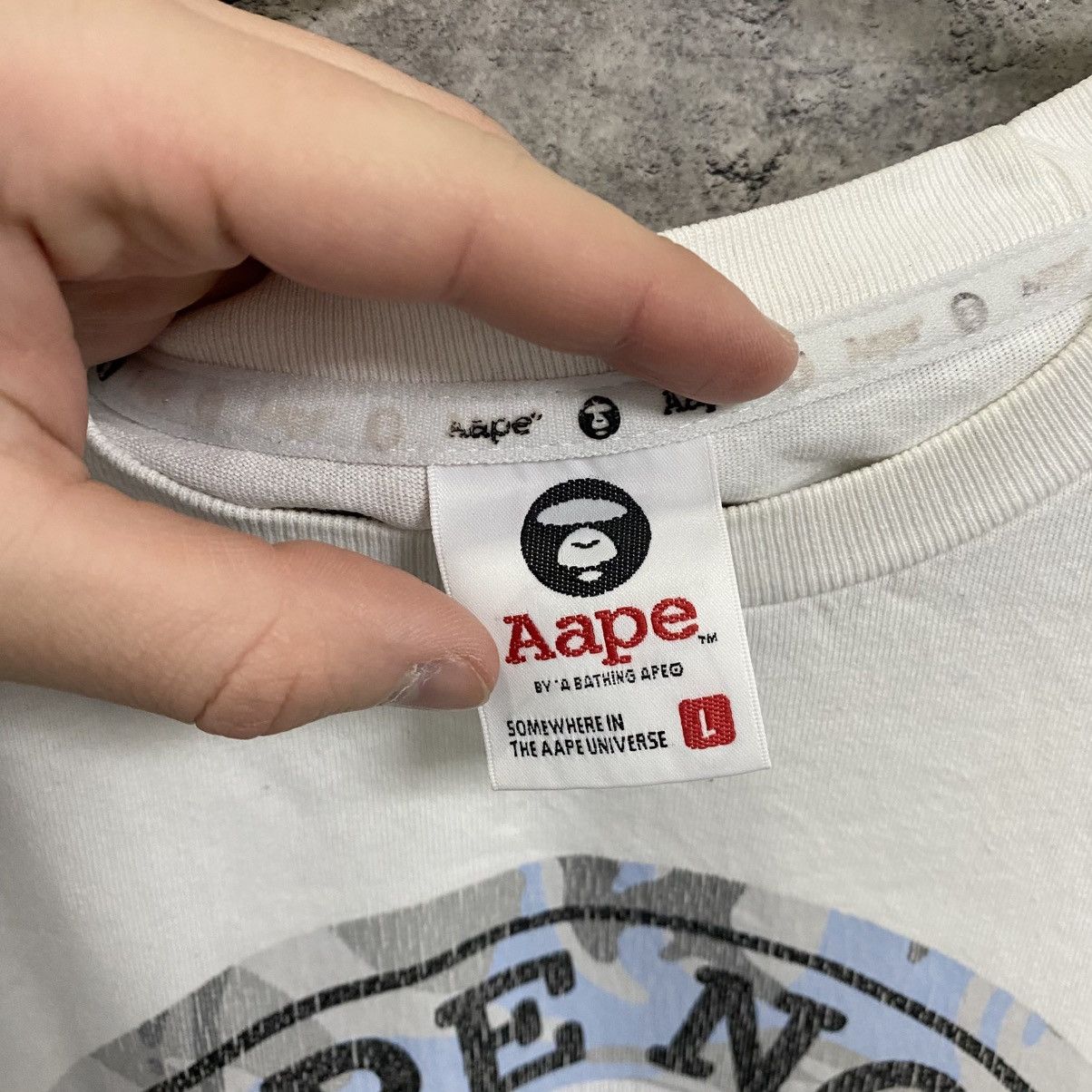 Aape Aape T-Shirt Big Logo Bape Tee Size US L / EU 52-54 / 3 - 11 Thumbnail