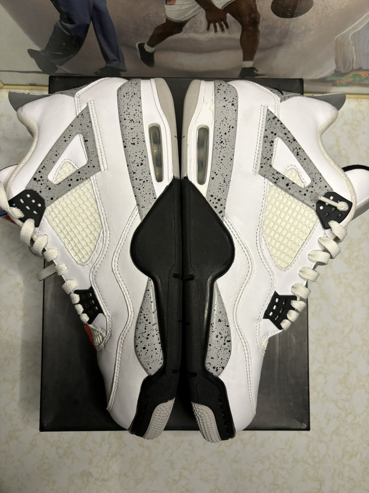 Jordan Brand Air Jordan 4 Retro OG white cement Size US 11.5 / EU 44-45 - 4 Thumbnail