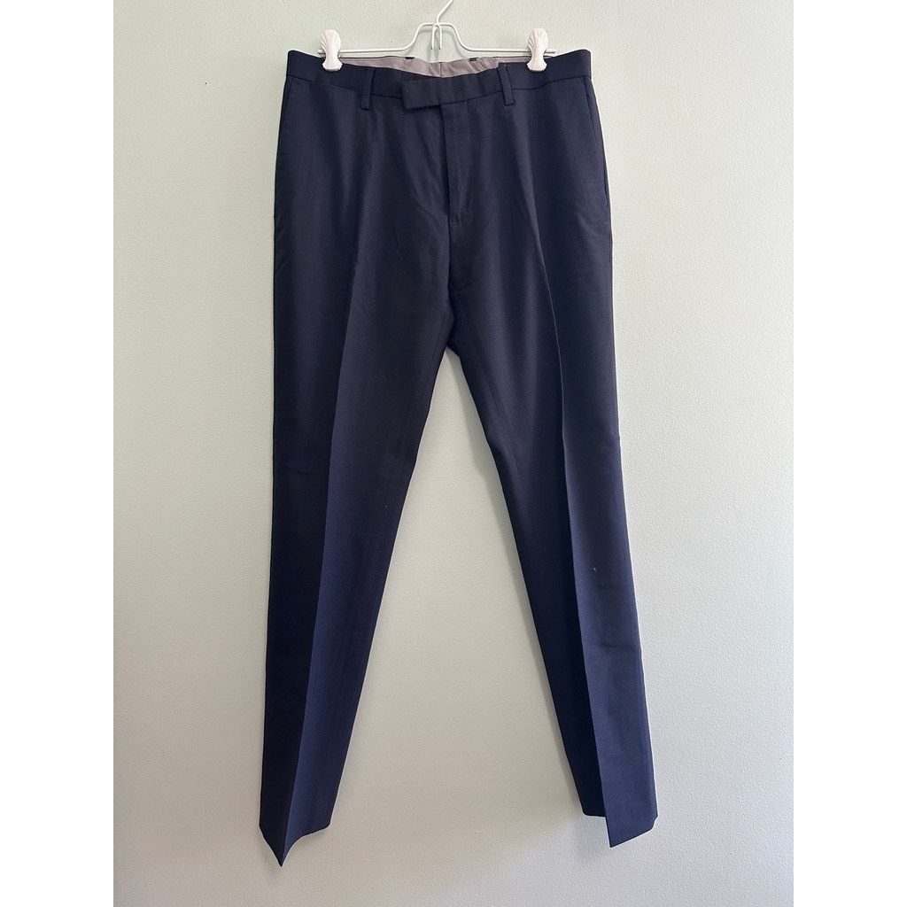 Banana Republic Banana Republic textured navy modern slim fit pants size 32 Size US 32 / EU 48 - 2 Thumbnail