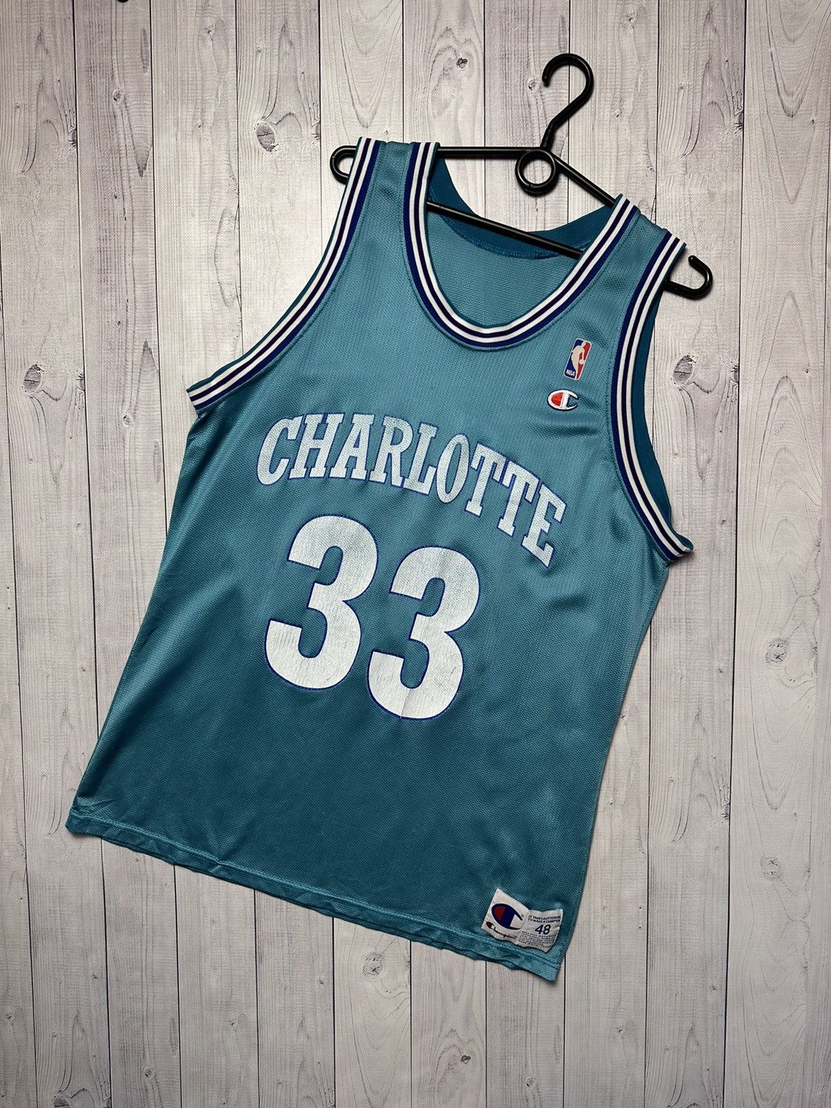 Vintage charlotte 33 Champion basketball jersey size M rare