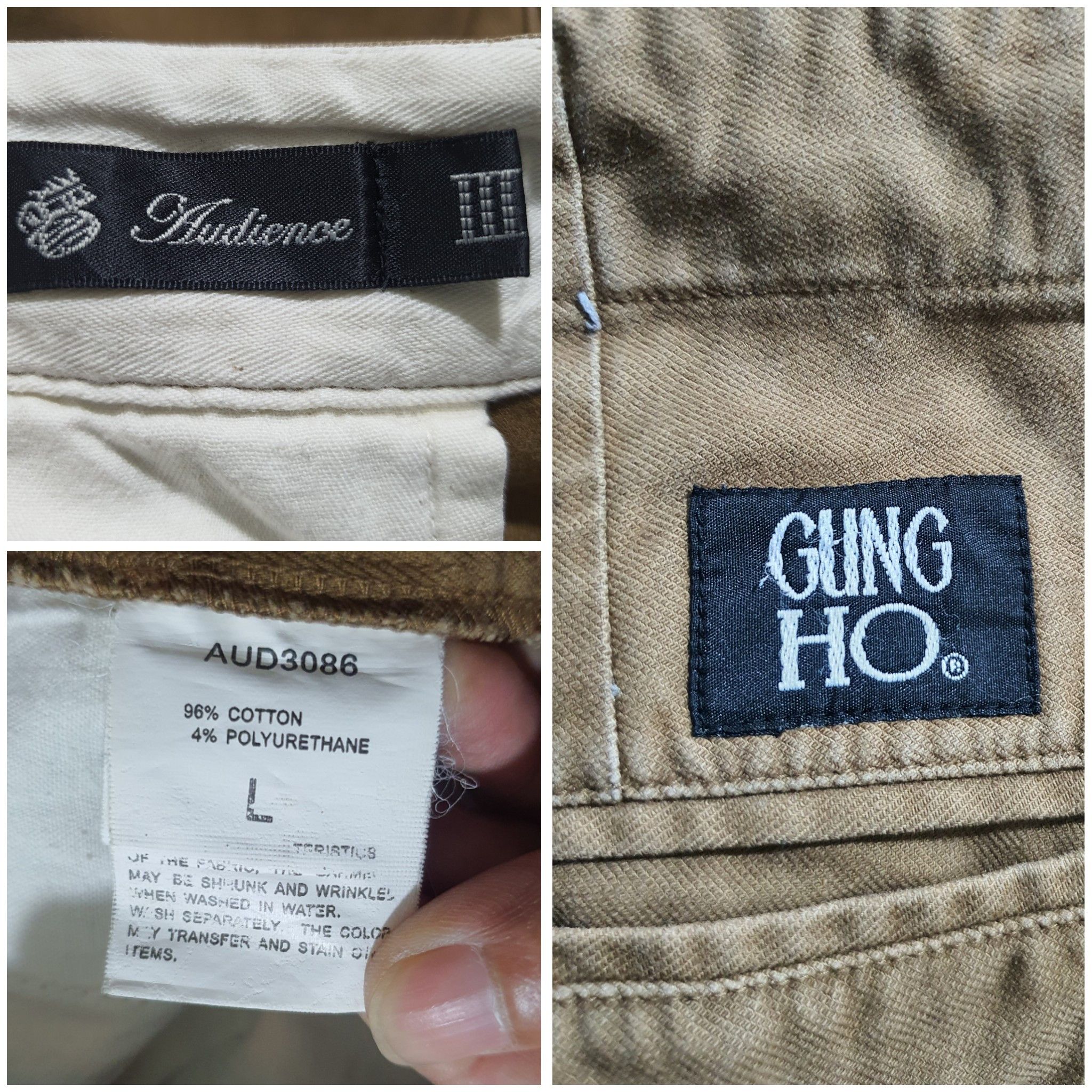 Japanese Brand GUNG HO 35/40 VINTAGE BROWN PANTS Size US 35 - 4 Thumbnail