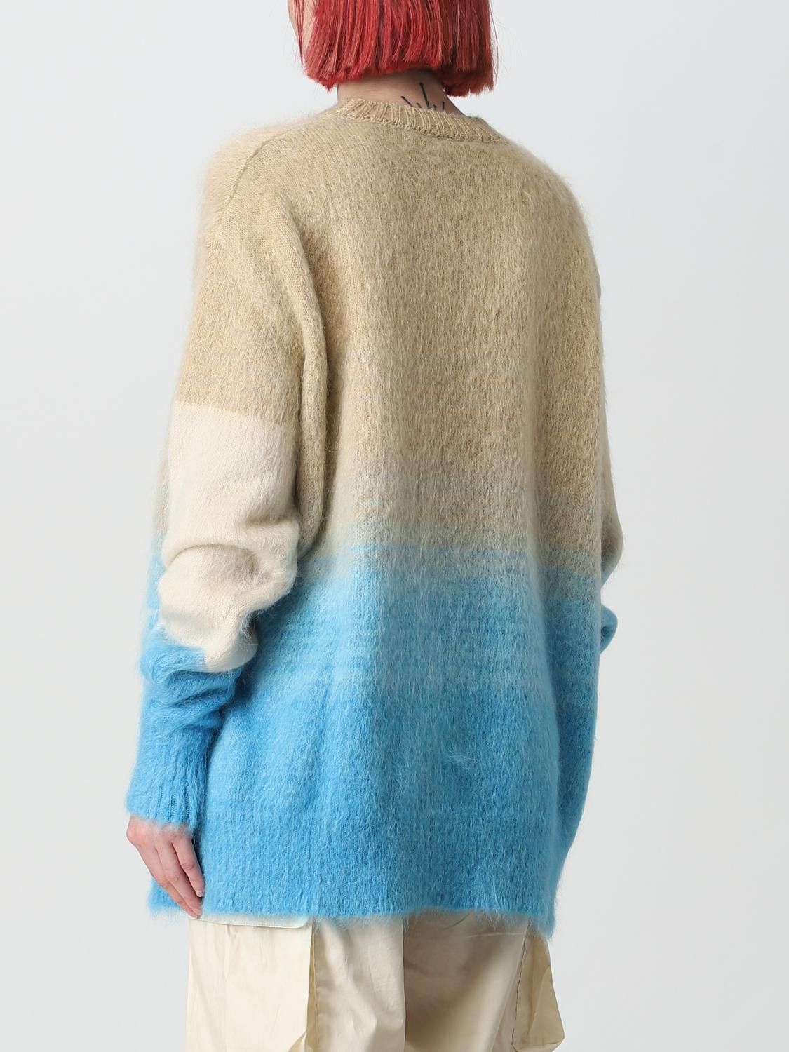 Off-White o1y1225 Crewneck Sweater in Beige/Blue Size XS / US 0-2 / IT 36-38 - 3 Thumbnail