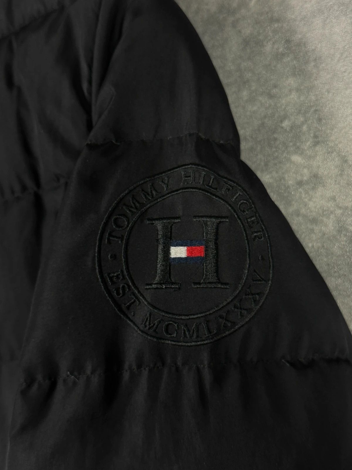 Tommy Hilfiger Tommy Hilfiger Women Down Coat Black Quilted Logo Size L / US 10 / IT 46 - 3 Thumbnail
