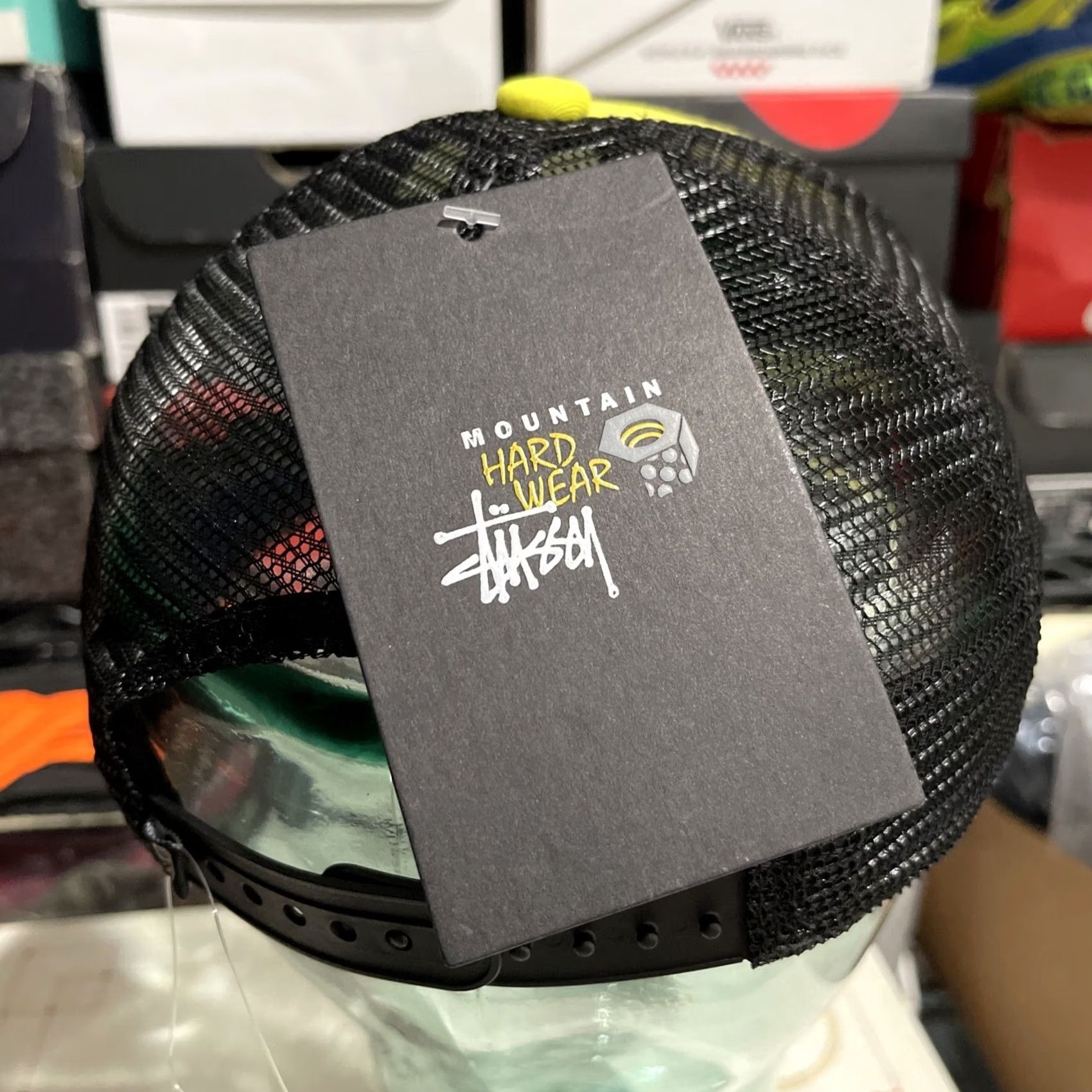 Vintage Stussy Mountain Hardwear Hat Cap Mens Adjustable Yellow Trucker Snapback Stüssy Cap Hat Men Adjustable Yellow Trucker Hat Size ONE SIZE - 7 Thumbnail