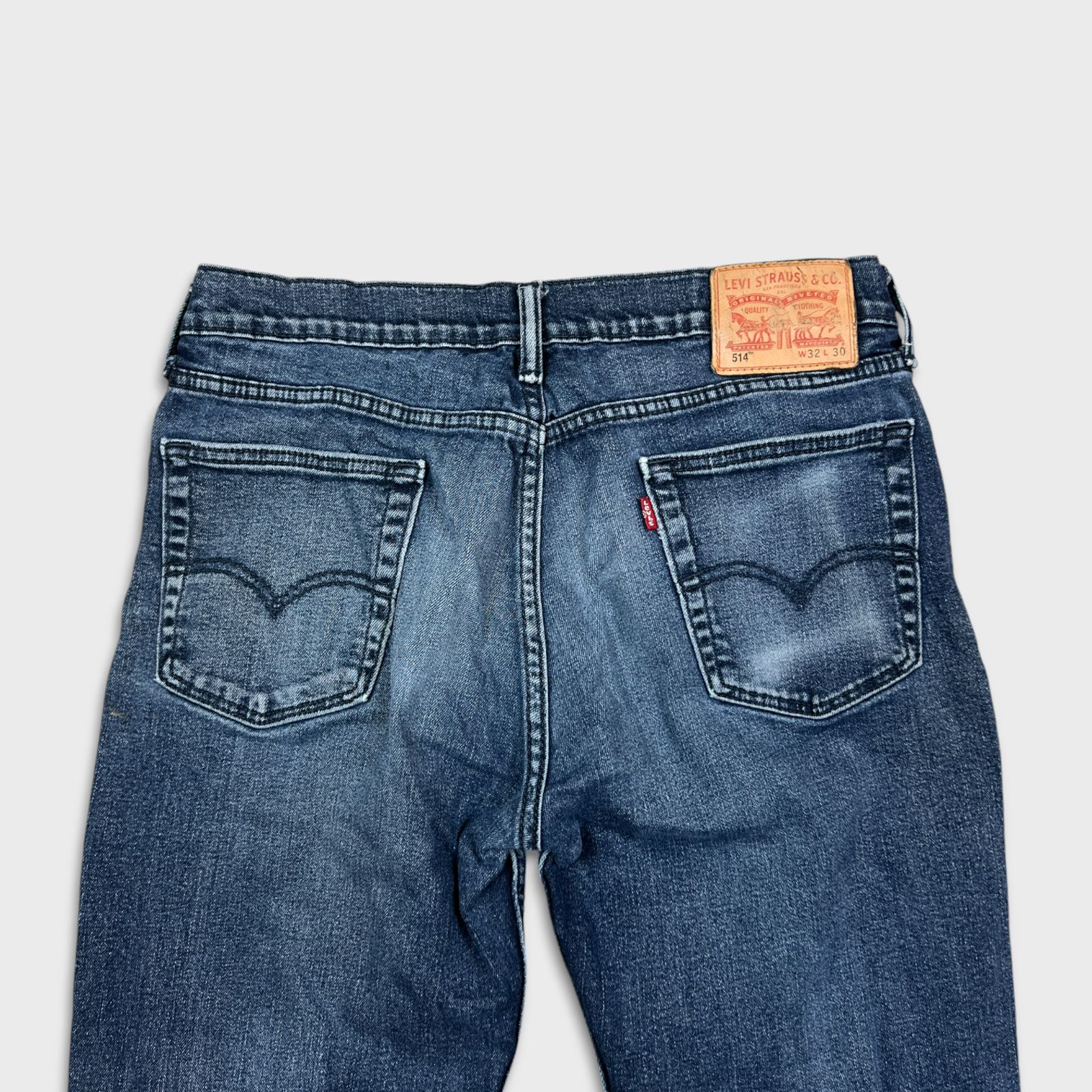 Levi's × Vintage Levi's 514 Jeans 32x30 Slim Straight Fit American Denim Pant Size US 32 / EU 48 - 5 Thumbnail