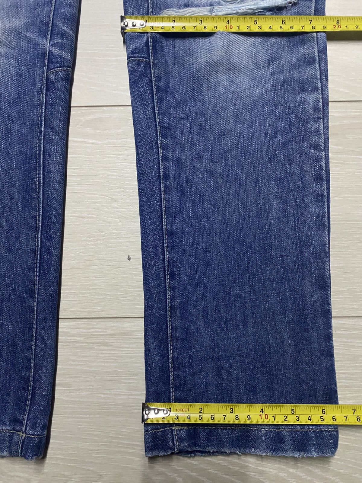 Skull Jeans by an Alchemist Vintage Japanese Skeleton Bones Notdead Distressed Slim Fit Size US 30 / EU 46 - 13 Thumbnail