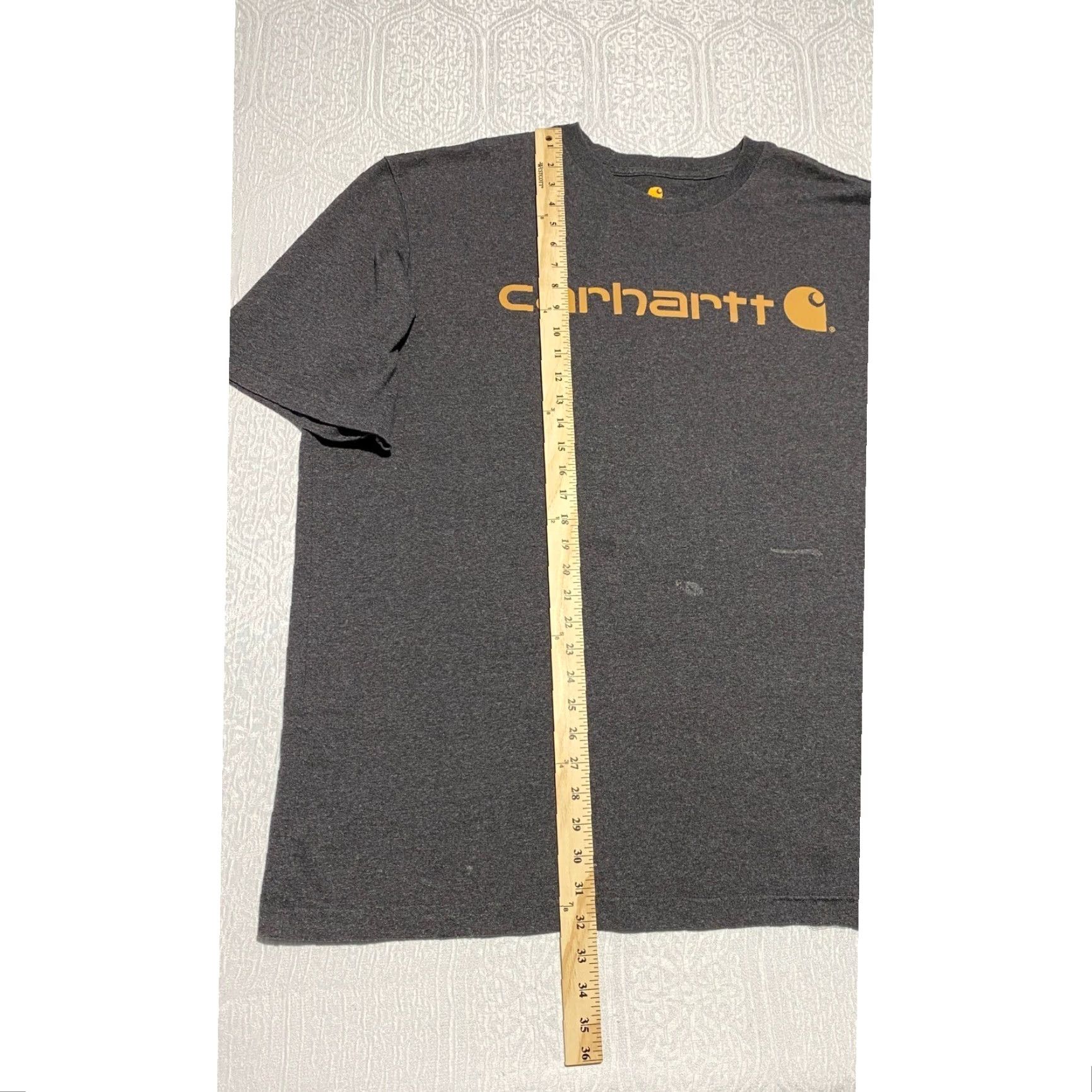 Carhartt Carhartt T-Shirt Men's 2XL Gray Short Sleeve Crew Neck Heavyweight Logo Graphic Regular Fit - Classic, Outdoor, Workwear Size US XXL / EU 58 / 5 - 7 Thumbnail