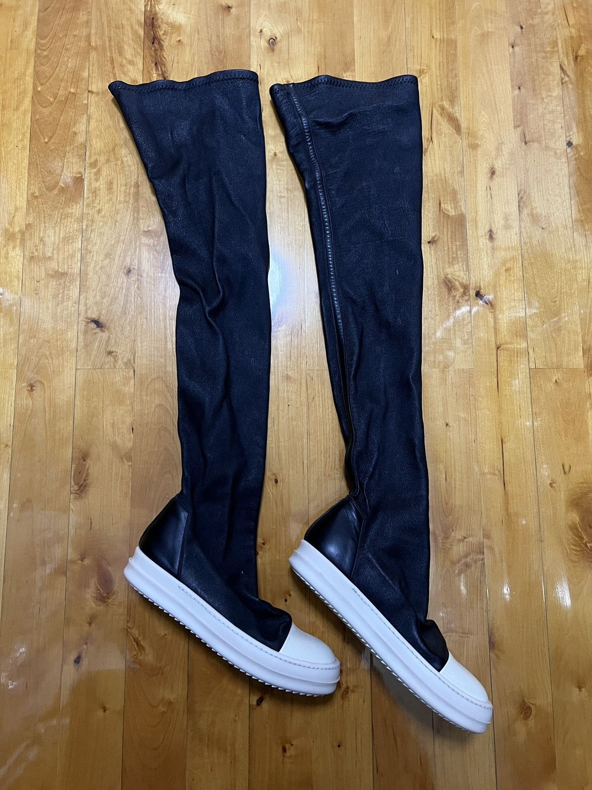 Rick Owens Rick owens mainline leather thigh high stocking sz35.5 Size US 5.5 / IT 35.5 - 4 Thumbnail