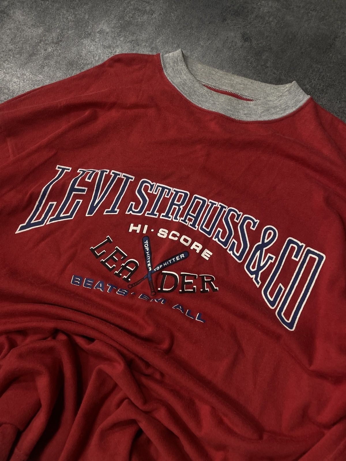 Levi's 🔥Offers🔥Levis Vintage 90s Sweatshirt Spellout Boxy Rare Size US XL / EU 56 / 4 - 2 Thumbnail