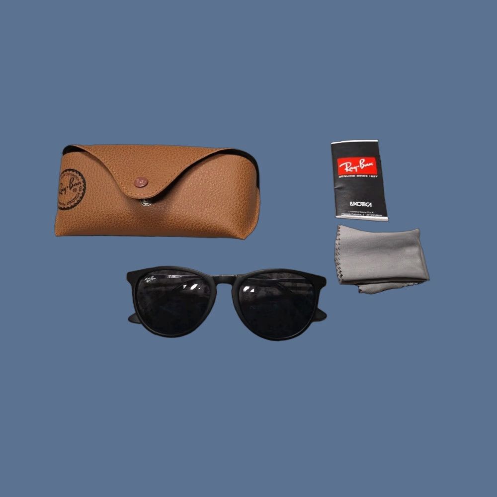 Vintage Ray-Ban Sunglasses Men's Ray Ban Luxotica RB4171 21-138 54mm Black Frame Black Lens Classic Century? Size ONE SIZE - 1 Thumbnail