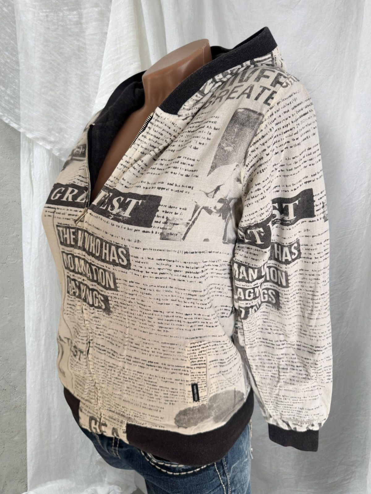 Dolce & Gabbana D&G Dolce & Gabbana x Mohamed Ali Gazette Printed Zip Hoodie Size XS / US 0-2 / IT 36-38 - 6 Thumbnail