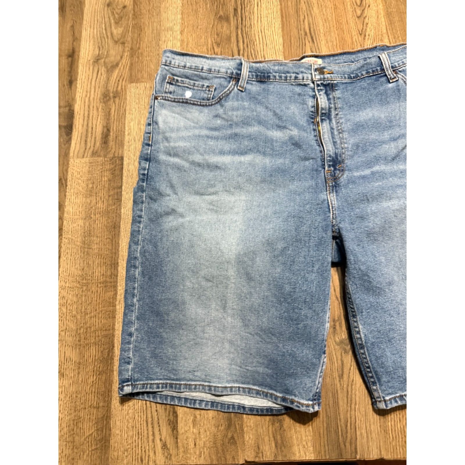 Levi's Levi's Shorts Men's W44 Jean Shorts Pockets Flat Front Bermuda Denim Cotton 5-Pocket Regular Blue Size US 44 / EU 60 - 3 Thumbnail