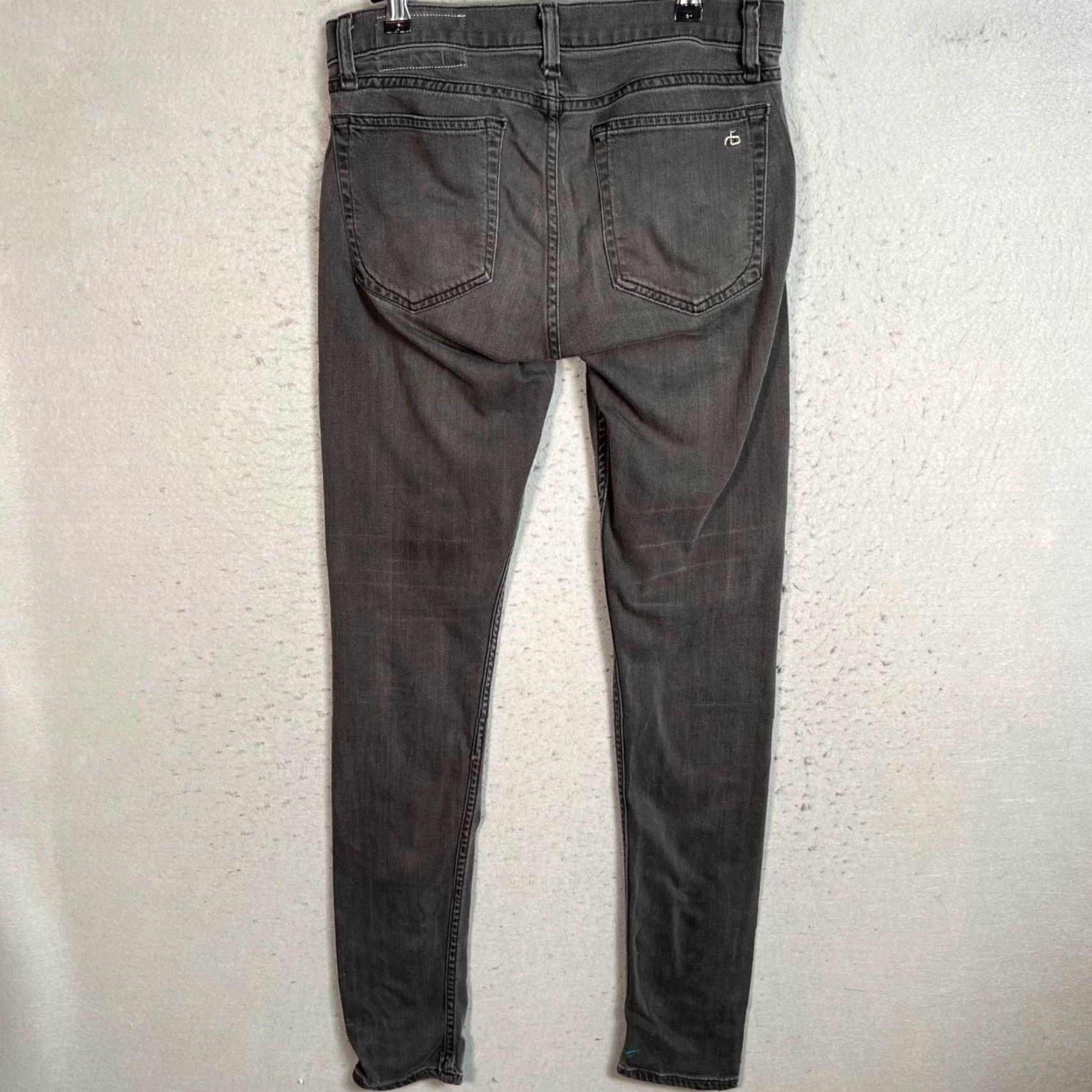 Rag & Bone VINTAGE Rag & Bone Jeans Women 31 Gray Skinny Rise Mid 31x33 Cotton Blend Size 24" / US 00 / IT 34 - 2 Thumbnail