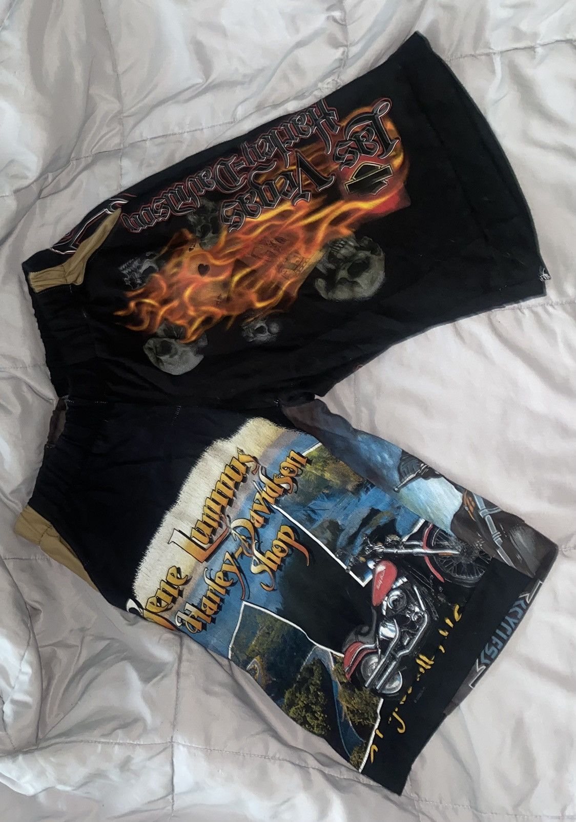 Harley Davidson Gene Lummus Harley Davidson Shorts Size US 33 - 2 Thumbnail