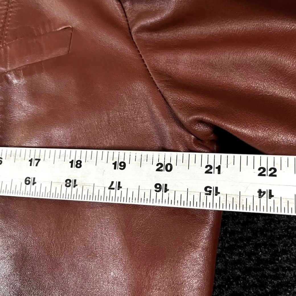 Wilson VINTAGE WILSON Leather Jacket Brown Faux Fur Lined Western Size L Women Casual Zip Buckle 40 Brown Leather Jacket Priors Size L / US 10 / IT 46 - 8 Thumbnail