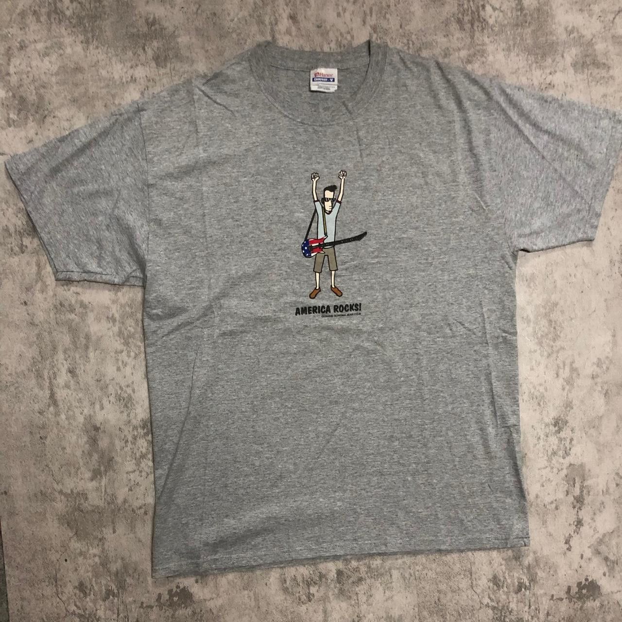 Other Grey vintage 90s America Rocks tee Size US L / EU 52-54 / 3 - 1 Thumbnail