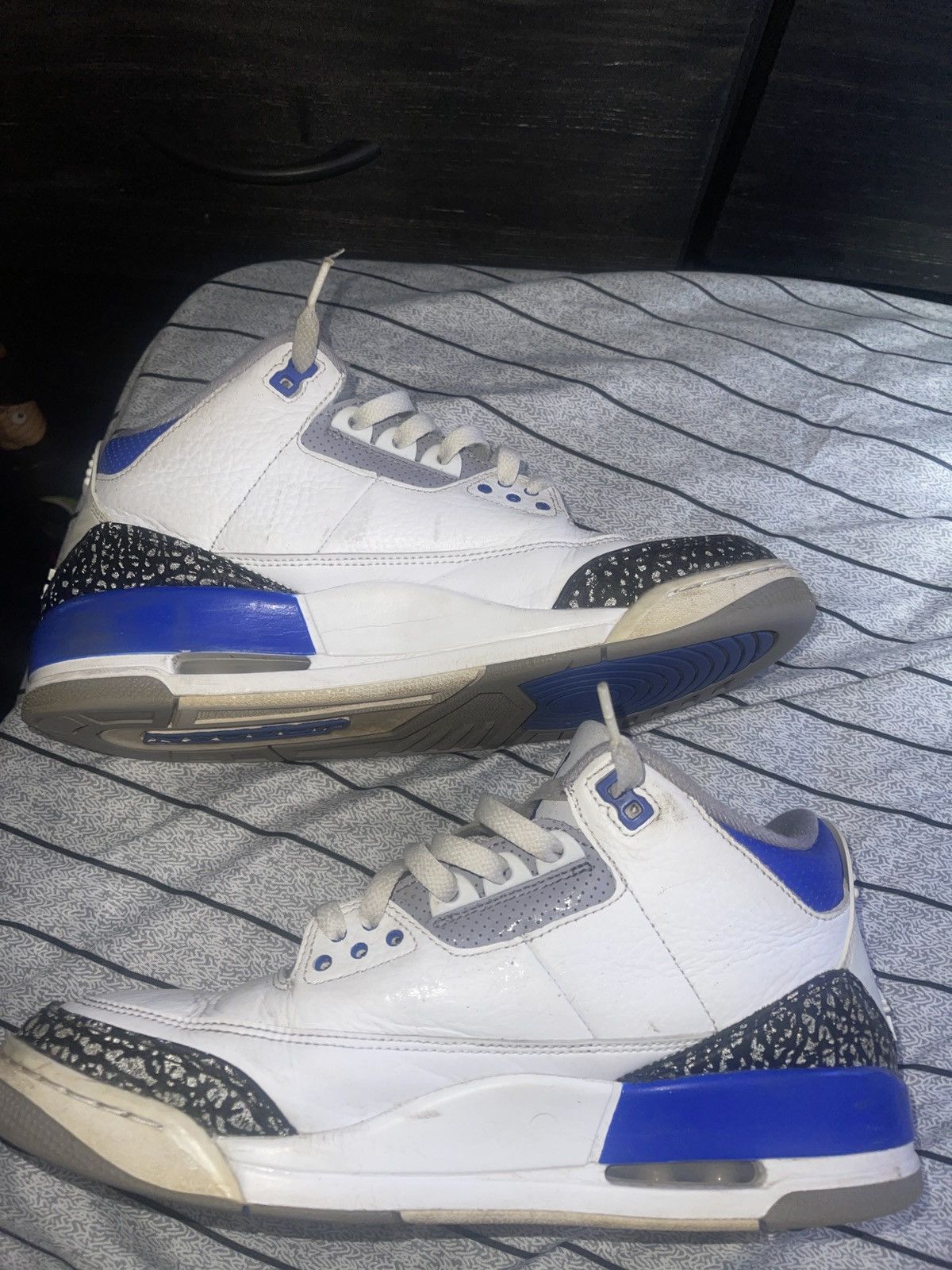 Jordan Brand Jordan 3 Retro “ Racer Blue” Size US 9.5 / EU 42-43 - 4 Thumbnail