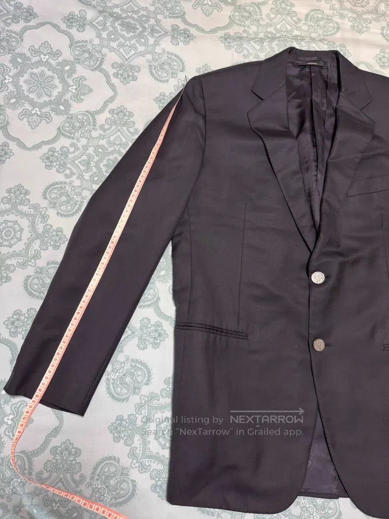 Hermes Hermes Cashmere Blazer Jacket, 90% Cashmere + 10% Mulberry Size 50R - 6 Thumbnail
