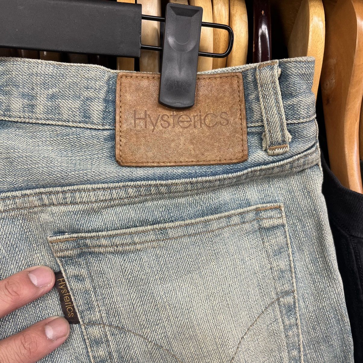 Hysteric Glamour Hysterics Glamour Cross Stitch Distressed Japan Denim Pants Size US 29 - 9 Thumbnail