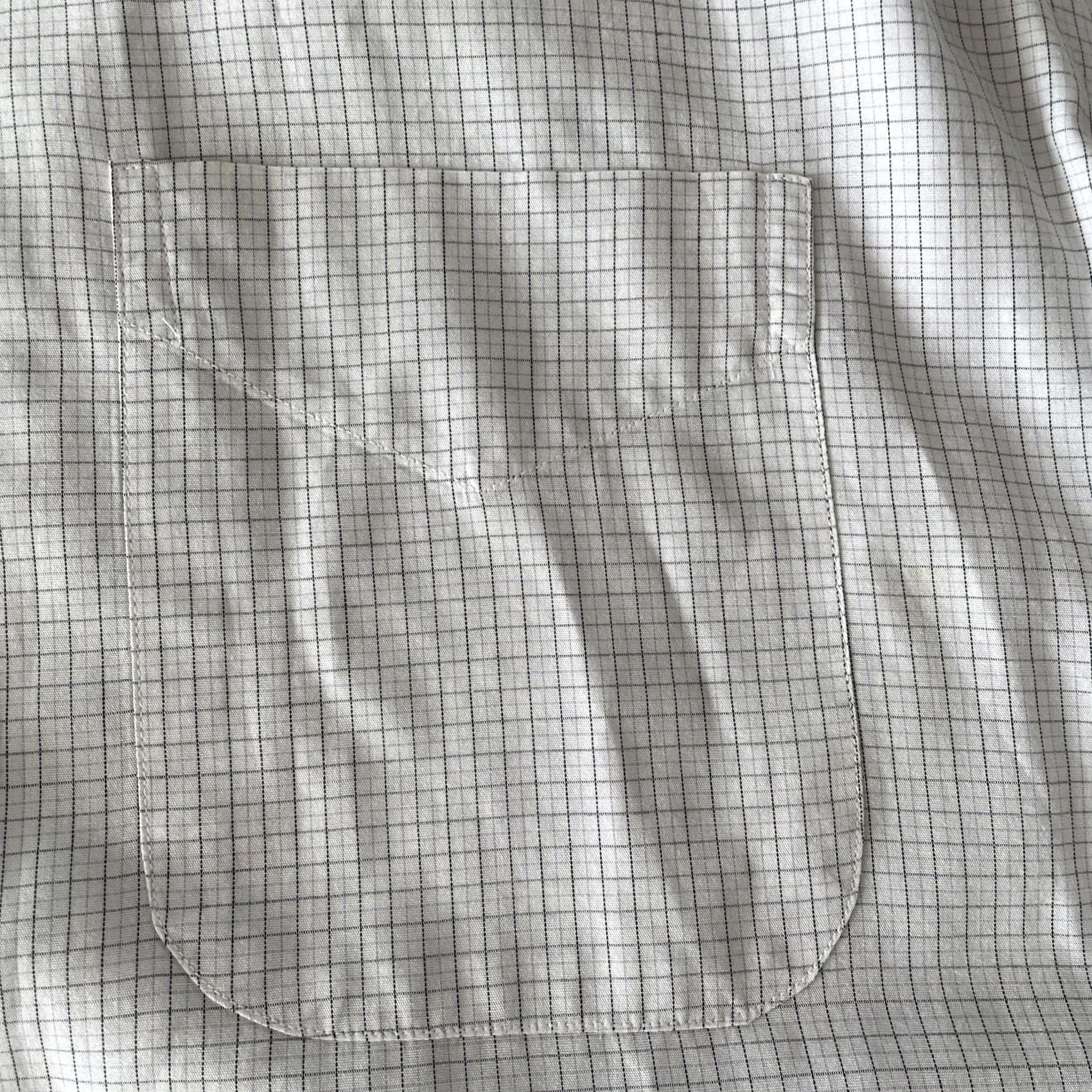 Vintage VINTAGE Gitman Bros. Camp Shirt Mens 16 33 White Gingham Plaid Cotton USA Shirt Size US L / EU 52-54 / 3 - 6 Thumbnail