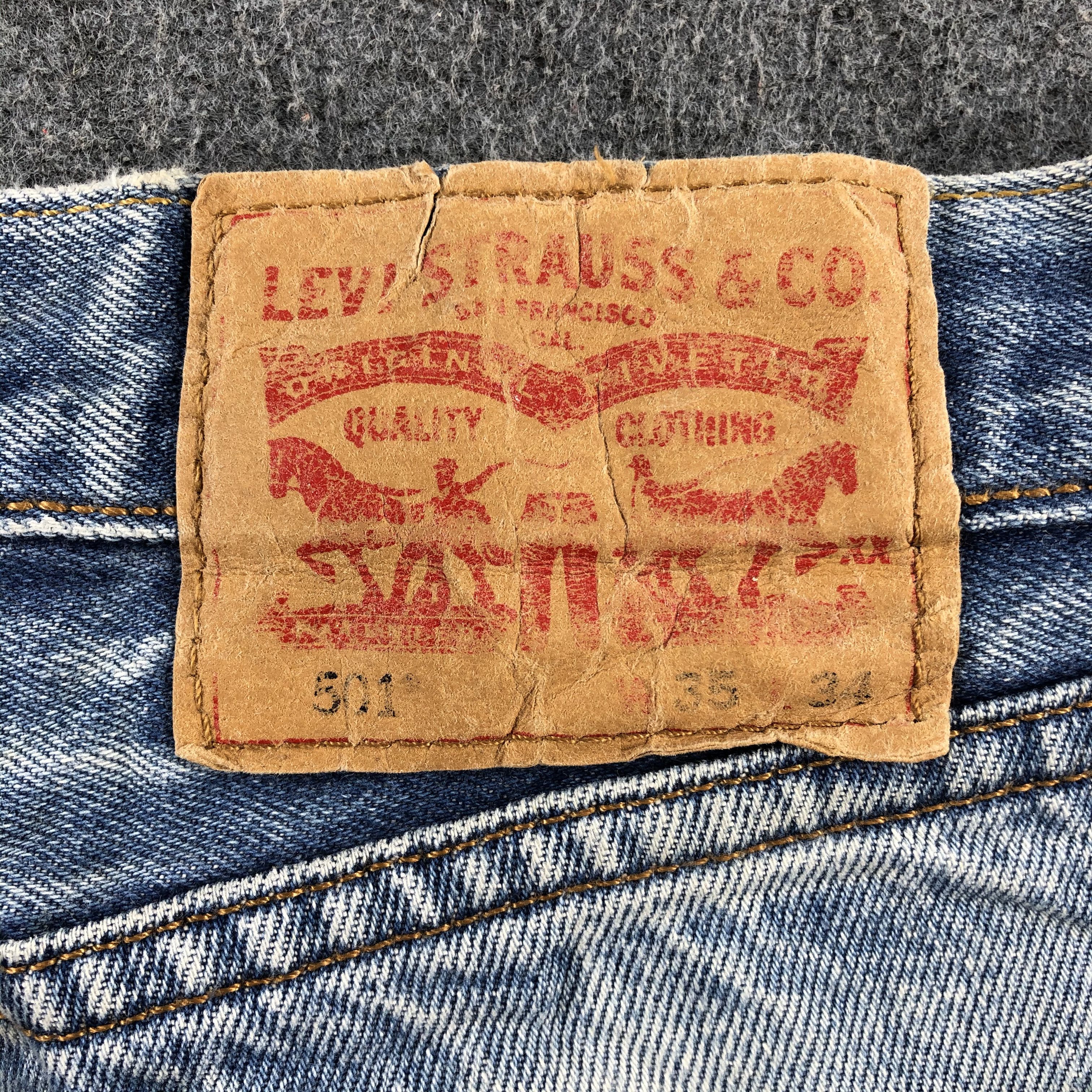 Levi's Vintage Blue Wash Levis 501 Jeans-J2461 Size US 34 / EU 50 - 5 Thumbnail