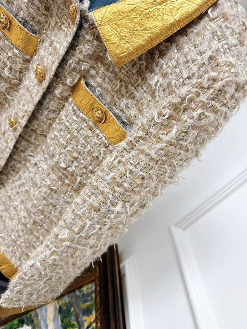 Chanel Chanel 19A Egyptian Gold Pineapple Jacket Size L / US 10 / IT 46 - 3 Thumbnail